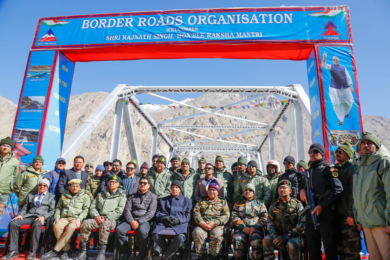 Defence Minister dedicates 75 BRO infrastructure projects to the nation